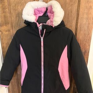 Gerry Weber Black and Pink Puffer Jacket for Kids